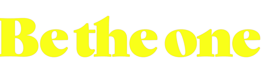 be the one logo