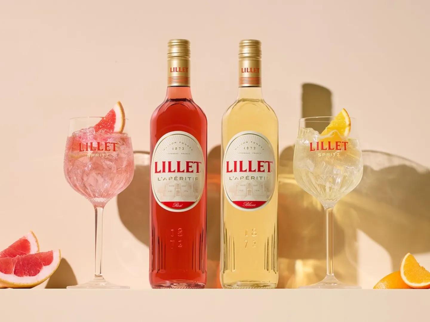 zdjęcie butelek Lillet w dwóch smakach