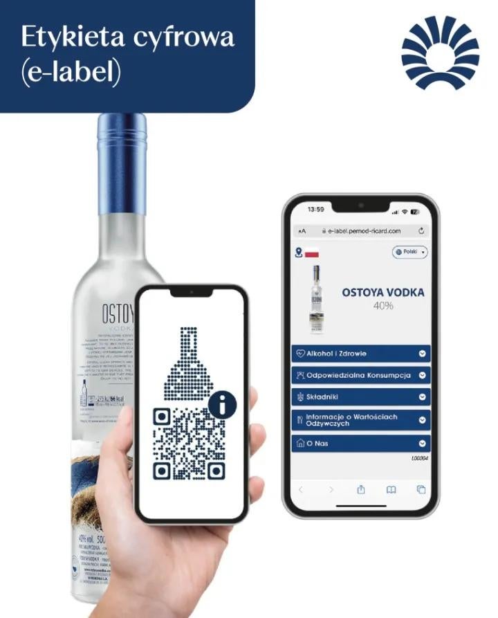 Etykieta cyfrowa (e-label) - widok aplikacji w telefonie