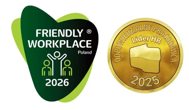 logo firnedly worlplace poland 2026 i odpwoiedzialny pracodawca lider HR 2025