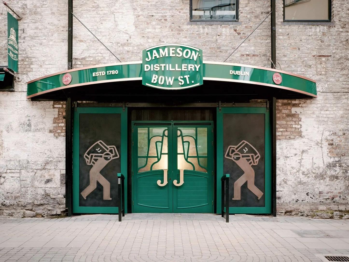 Entry to the Jameson Distillery Bow St in Dublin, Ireland.