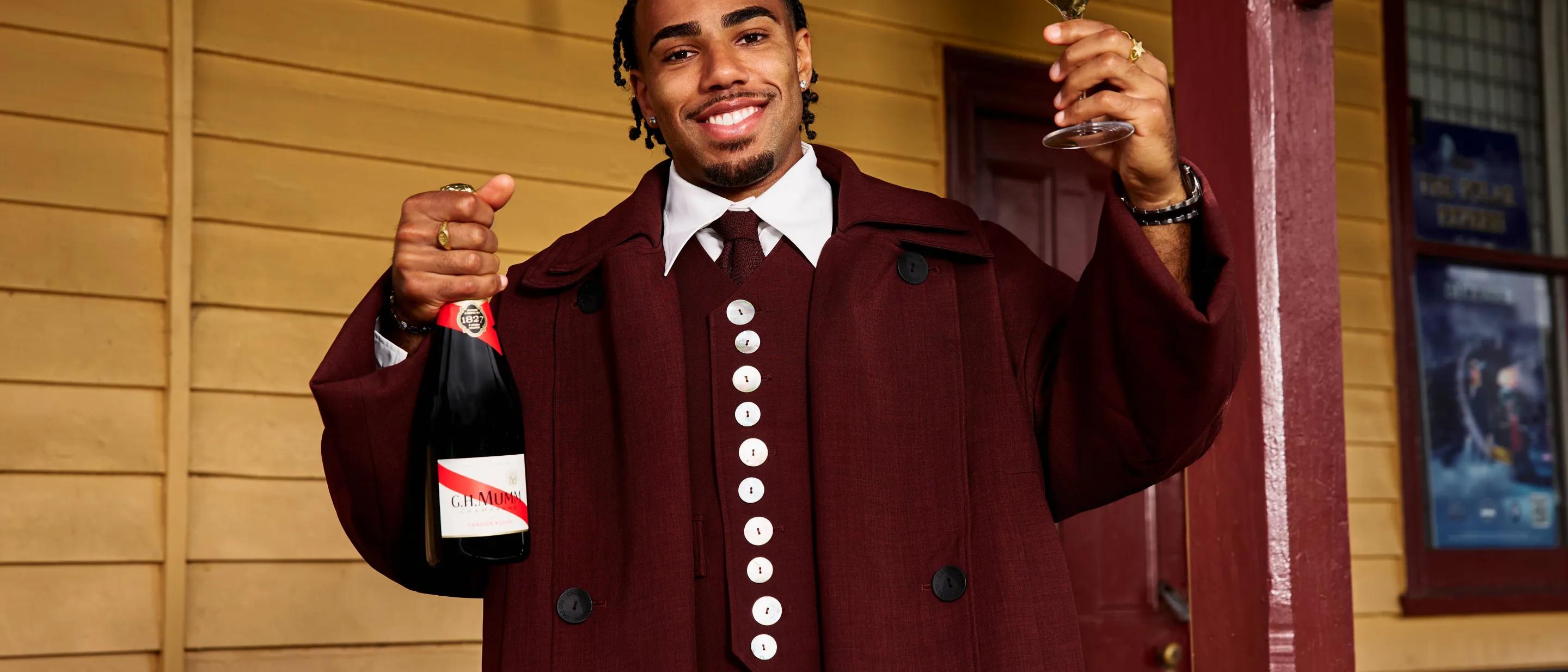 Issac Quaynor named as GH Mumm Ambassador for Melbourne Cup