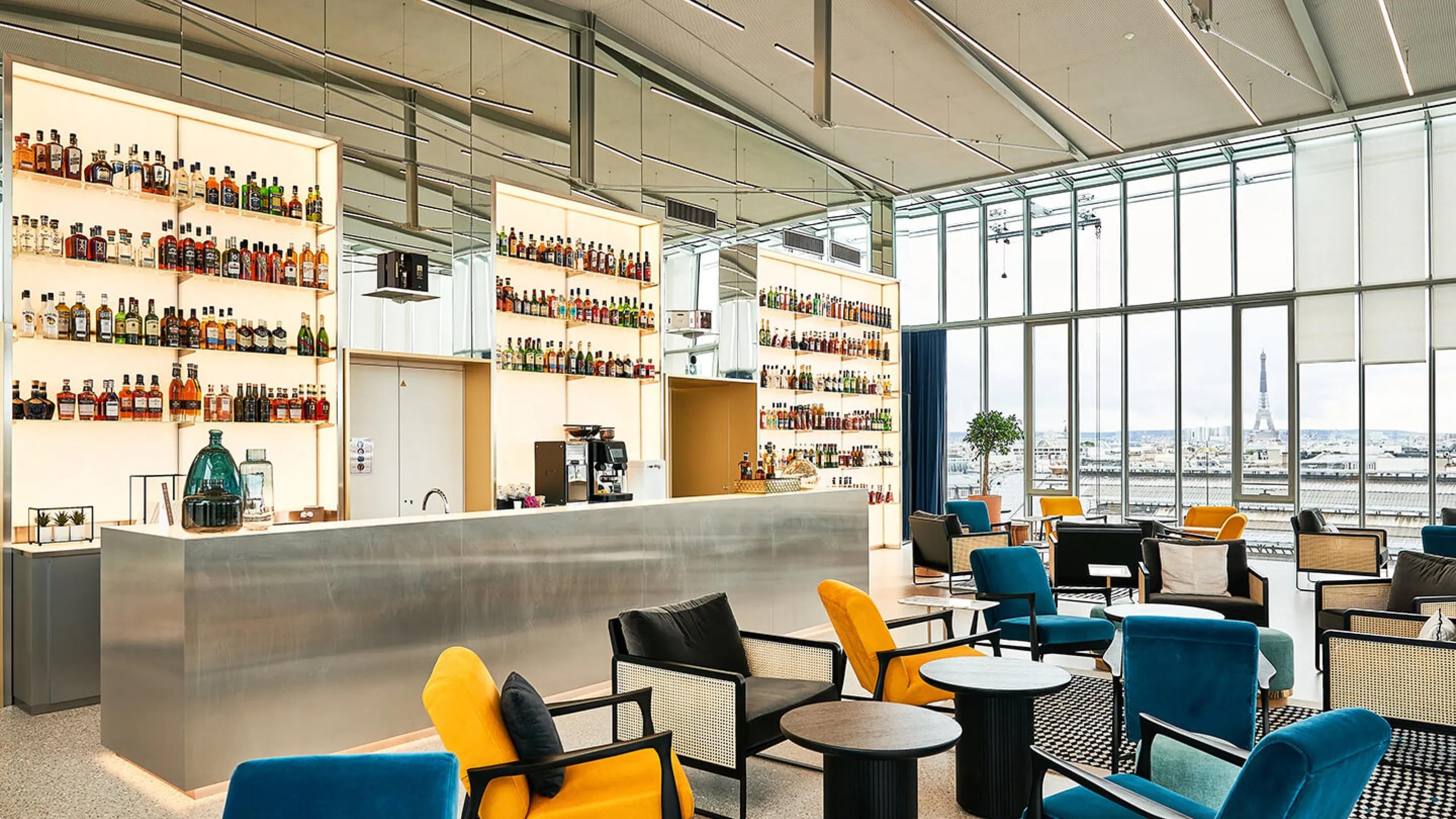 Sky Bar at The Island, Pernod Ricard's headquarters in Paris, France.