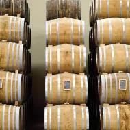 Casks at the Augier Cognac distillery.